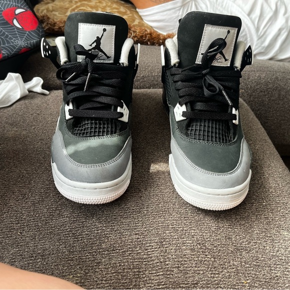Jordan 4 “fears” Black and Gray Sneakers